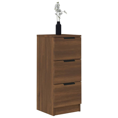 Sideboards 2 Stk. Braun Eichen-Optik 30x30x70 cm Holzwerkstoff