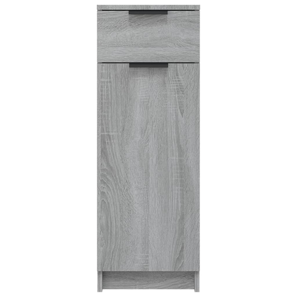 Badschrank Grau Sonoma 32x34x90 cm Holzwerkstoff