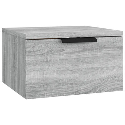 Wand-Nachttische 2 Stk. Grau Sonoma 34x30x20 cm