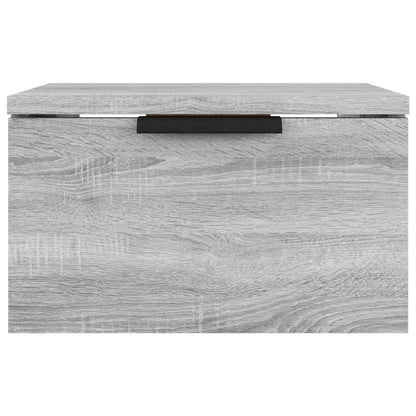 Wand-Nachttische 2 Stk. Grau Sonoma 34x30x20 cm