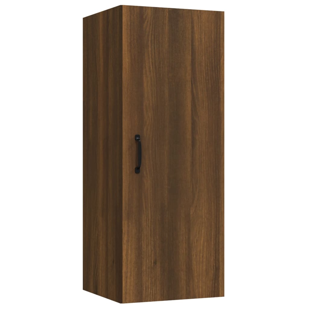 Hängeschrank Braun Eichen-Optik 34,5x34x90 cm Holzwerkstoff