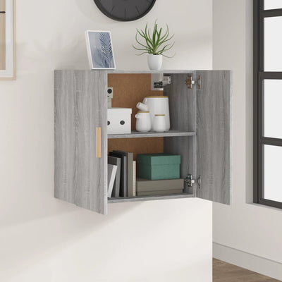 Wandschrank Grau Sonoma 60x30x60 cm Holzwerkstoff