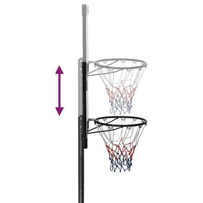 Basketballständer Transparent 280-350 cm Polycarbonat