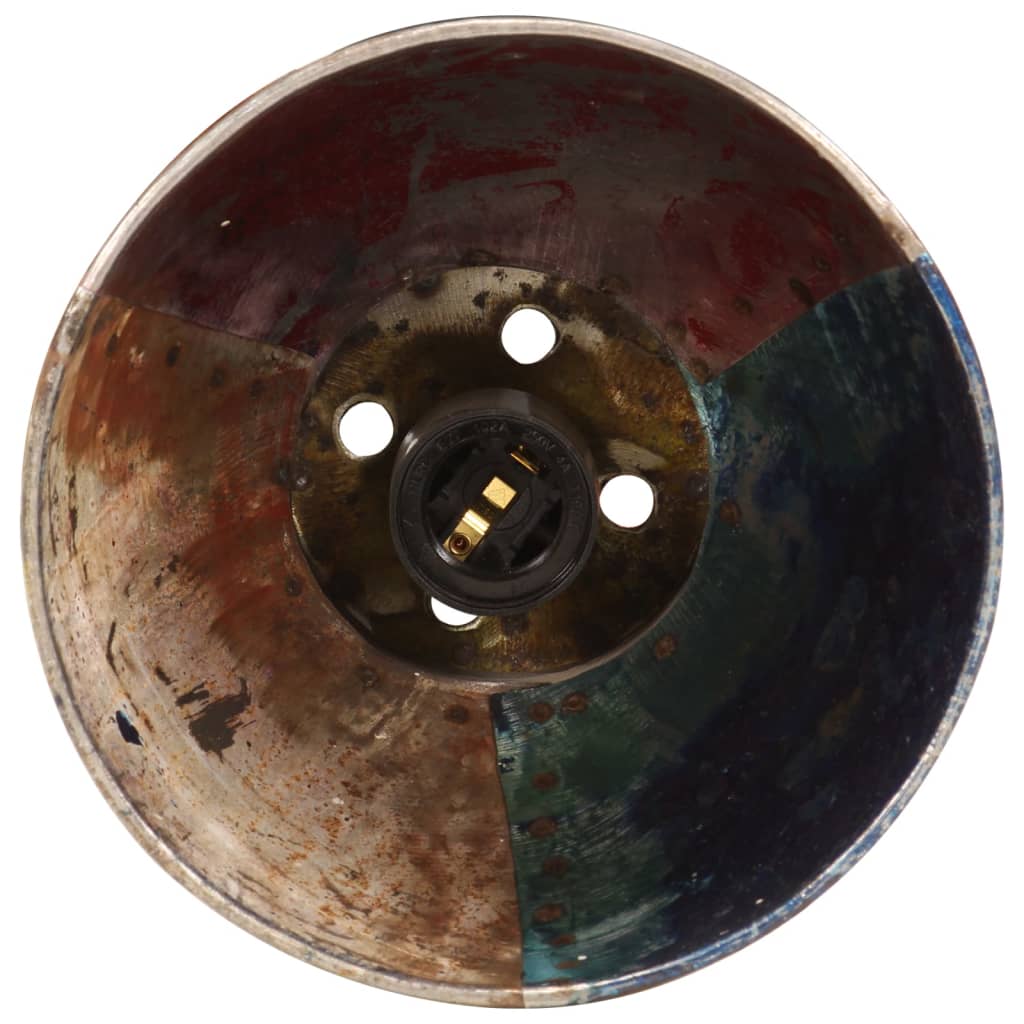 Lampada a sospensione stile industriale 25 W multicolore rotonda 17 cm E27