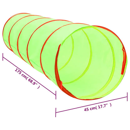 Spieltunnel für Kinder Grün 175 cm Polyester