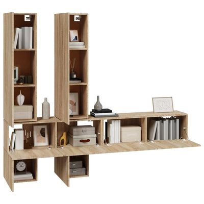 TV-Wandschrank Sonoma-Eiche Holzwerkstoff