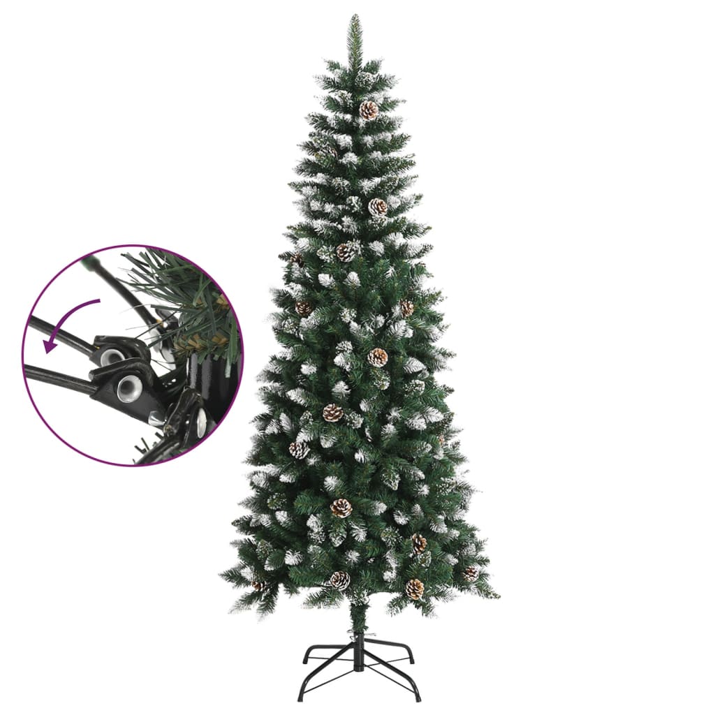 Künstlicher Weihnachtsbaum mit Ständer Grün 180 cm PVC