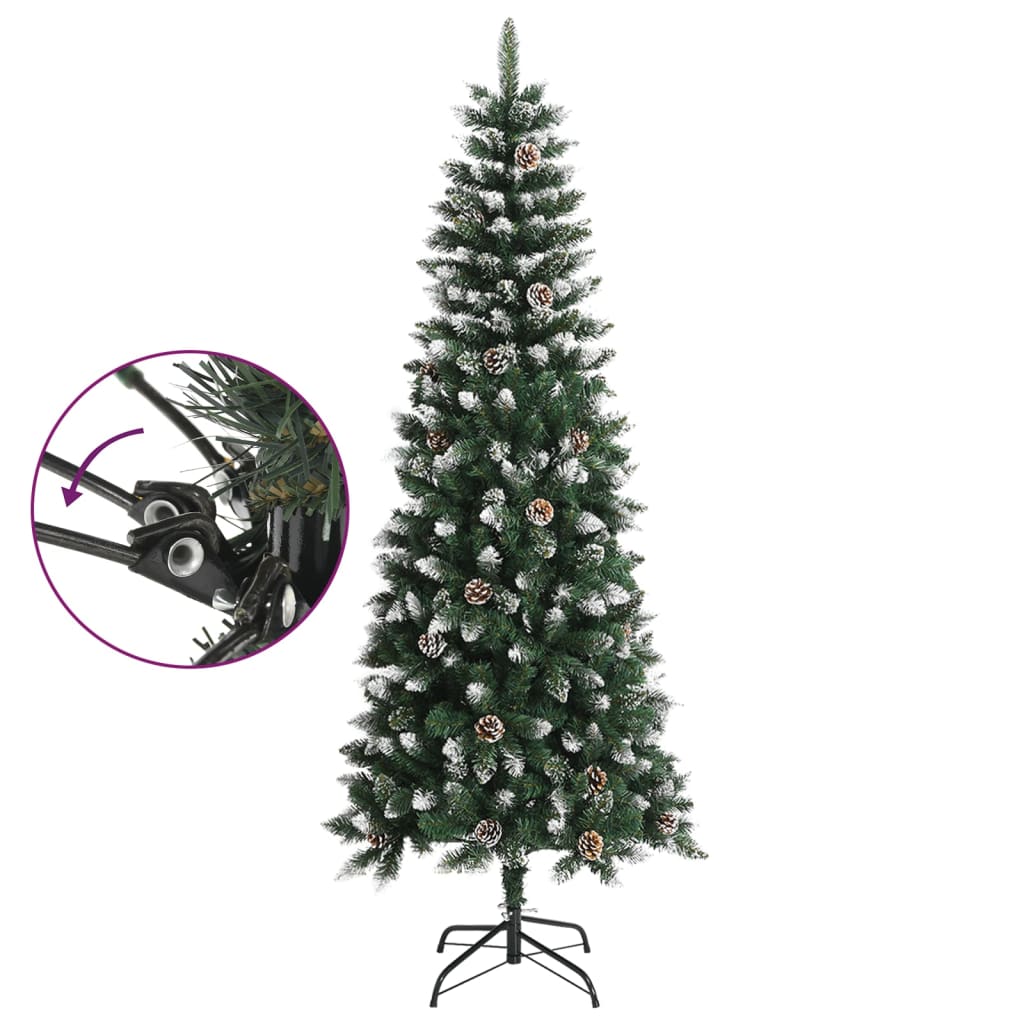 Künstlicher Weihnachtsbaum mit Ständer Grün 210 cm PVC