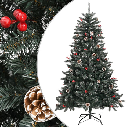 Künstlicher Weihnachtsbaum mit Ständer Grün 120 cm PVC