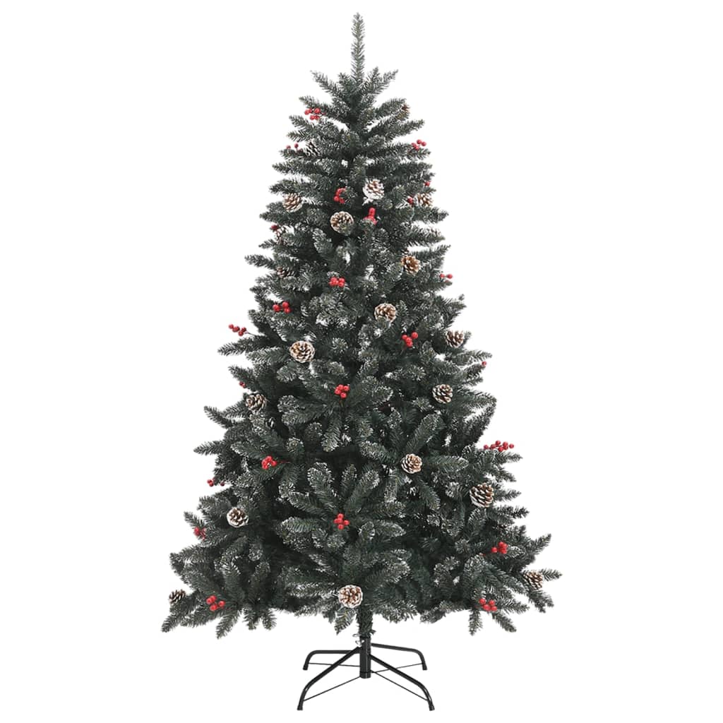 Künstlicher Weihnachtsbaum mit Ständer Grün 120 cm PVC