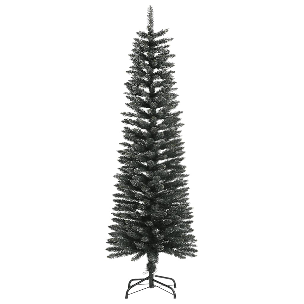 Künstlicher Weihnachtsbaum mit Ständer Schlank Grün 150 cm PVC