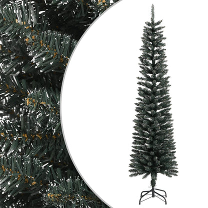 Künstlicher Weihnachtsbaum mit Ständer Schlank Grün 210 cm PVC