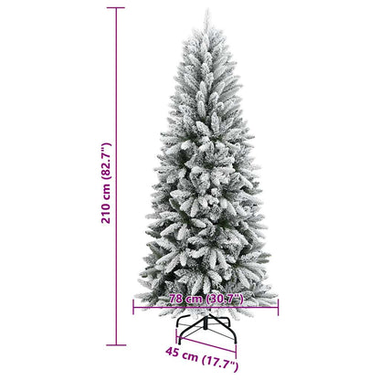 Künstlicher Weihnachtsbaum Beschneit 210 cm PVC&PE