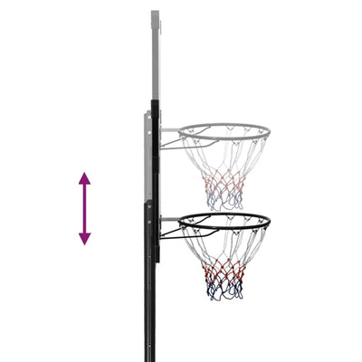 Basketballständer Transparent 256-361 cm Polycarbonat