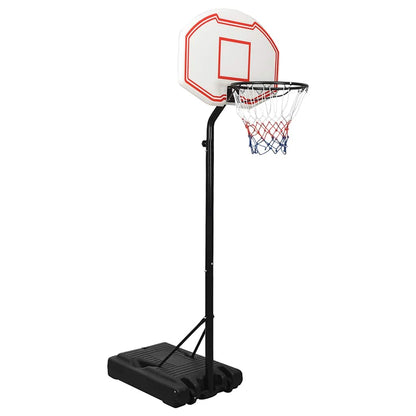 Supporto per canestro da basket, bianco, 237-307 cm, polietilene