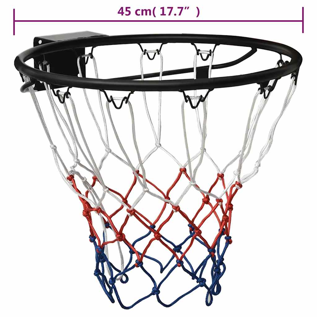 Basketballring Schwarz 45 cm Stahl