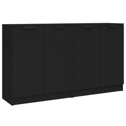 Sideboards 2 Stk. Schwarz 60x30x70 cm Holzwerkstoff