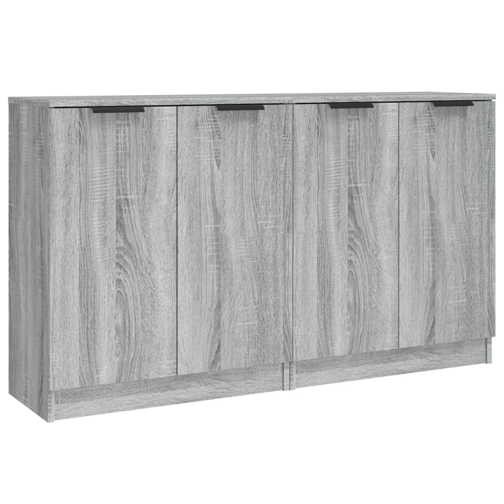 Sideboards 2 Stk. Grau Sonoma 60x30x70 cm Holzwerkstoff