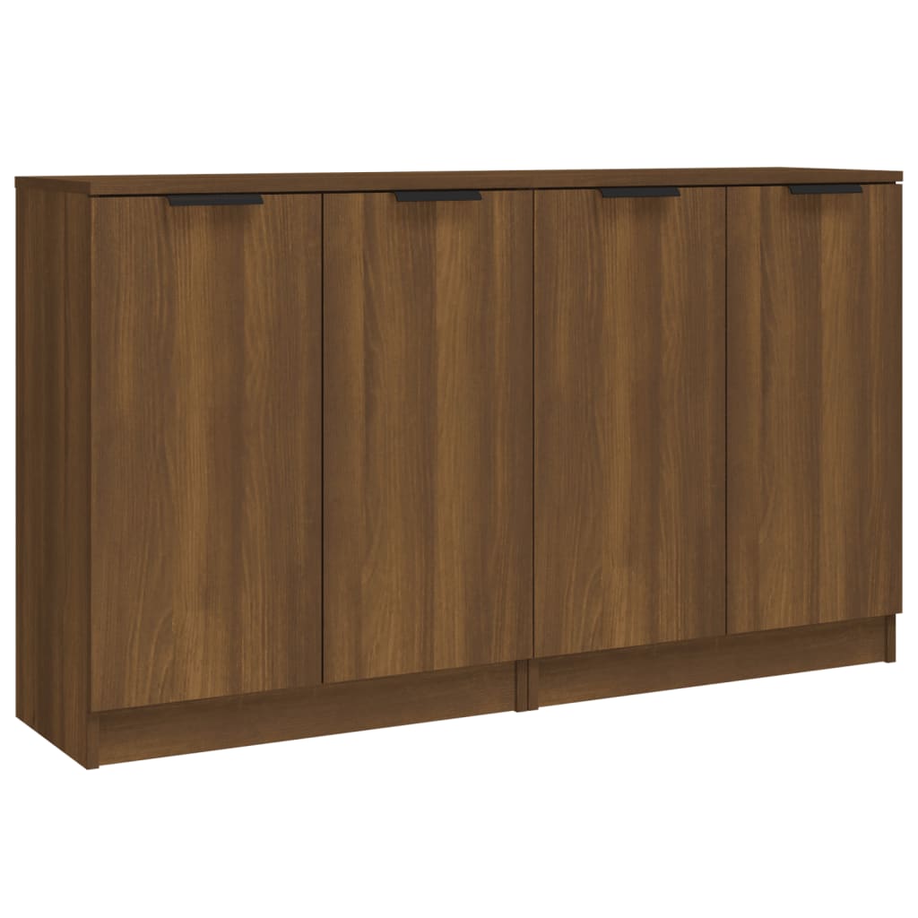 Sideboards 2 Stk. Braun Eichen-Optik 60x30x70 cm Holzwerkstoff