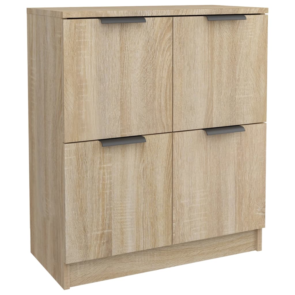 Sideboards 2 Stk. Sonoma-Eiche 60x30x70 cm Holzwerkstoff