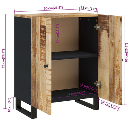 Sideboard 60x33x75 cm Massivholz Mango