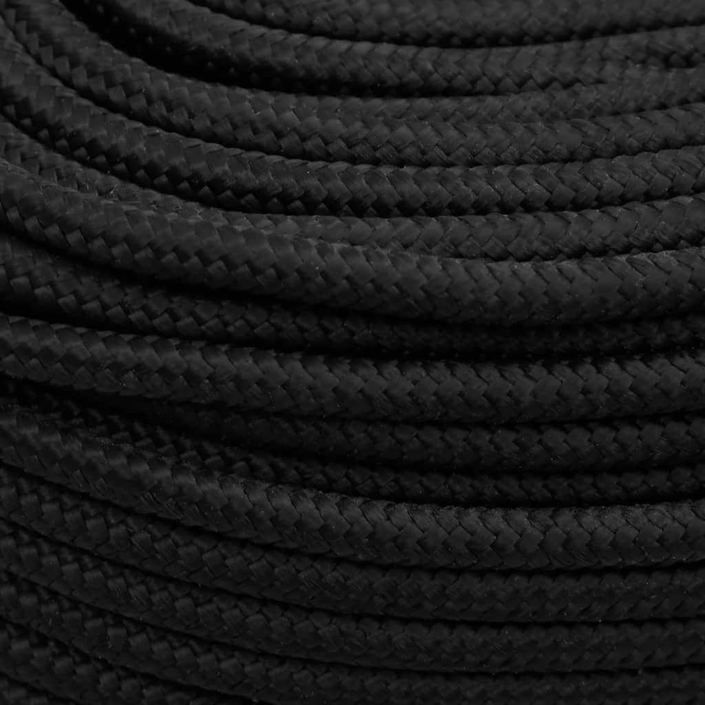 Bootsseil Schwarz 6 mm 100 m Polypropylen