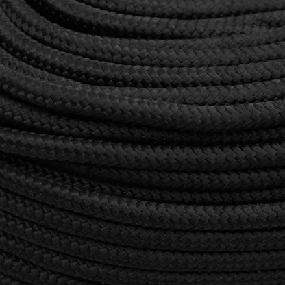 Bootsseil Schwarz 8 mm 50 m Polypropylen