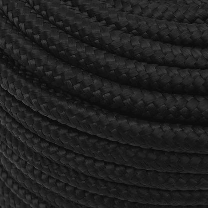 Bootsseil Schwarz 12 mm 100 m Polypropylen