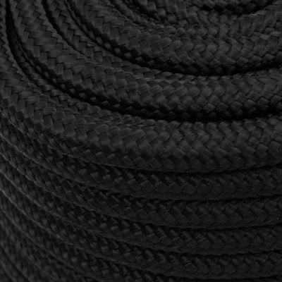 Bootsseil Schwarz 16 mm 50 m Polypropylen