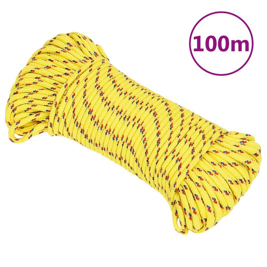 Bootsseil Gelb 5 mm 100 m Polypropylen