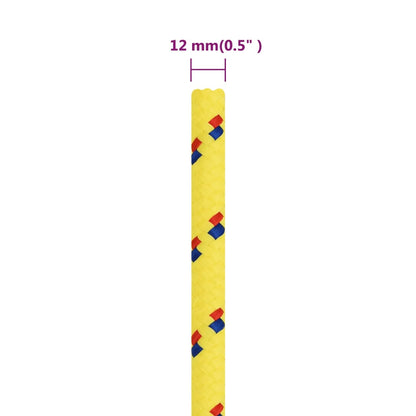 Bootsseil Gelb 12 mm 50 m Polypropylen