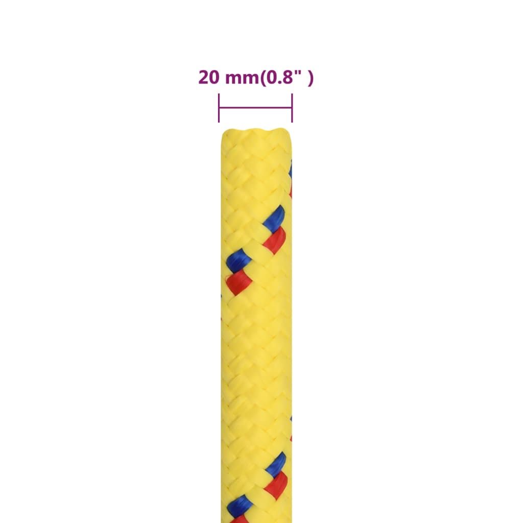 Bootsseil Gelb 20 mm 100 m Polypropylen