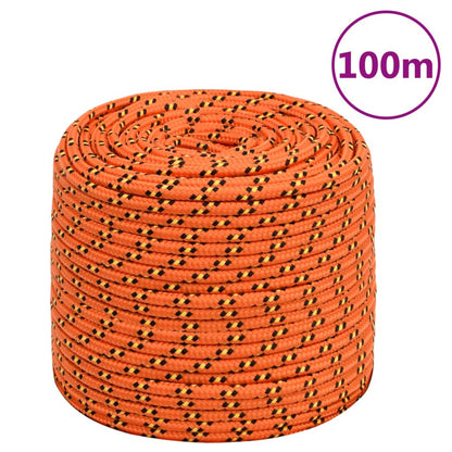 Bootsseil Orange 8 mm 100 m Polypropylen