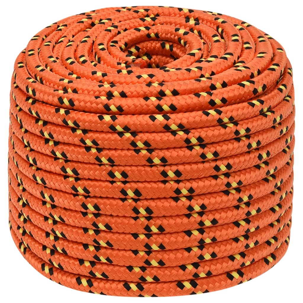 Bootsseil Orange 12 mm 25 m Polypropylen