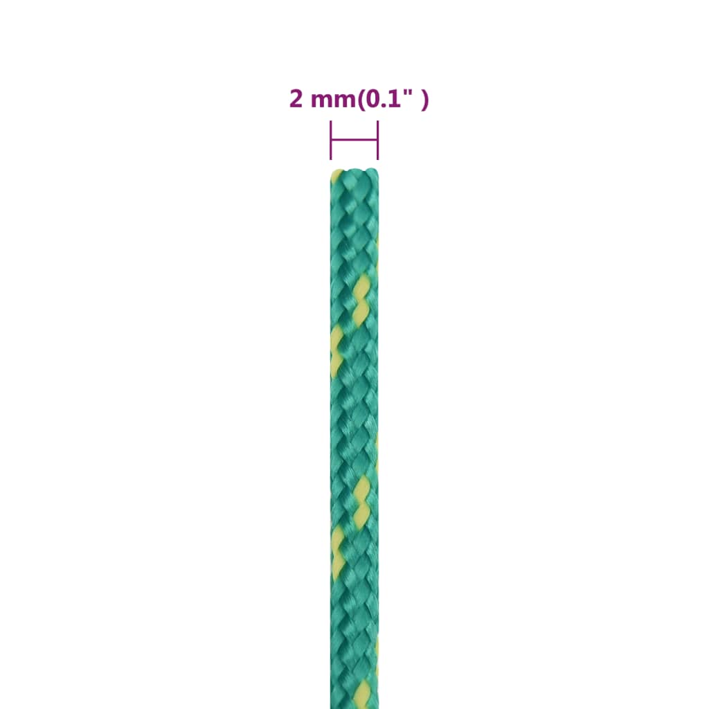 Bootsseil Grün 2 mm 50 m Polypropylen