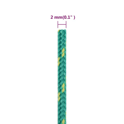 Bootsseil Grün 2 mm 50 m Polypropylen