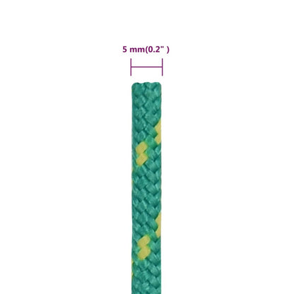 Bootsseil Grün 5 mm 25 m Polypropylen