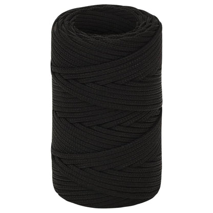 Arbeitsseil Schwarz 2 mm 50 m Polyester