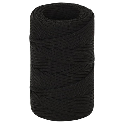 Arbeitsseil Schwarz 2 mm 100 m Polyester