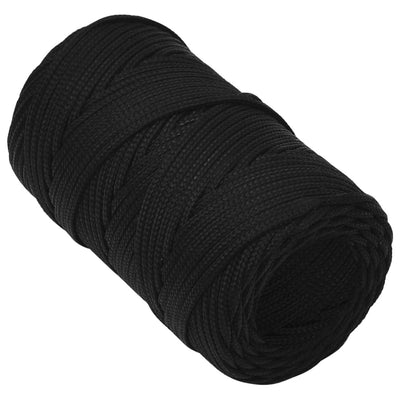 Arbeitsseil Schwarz 2 mm 100 m Polyester