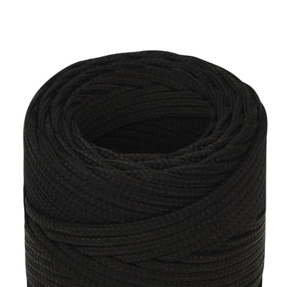 Arbeitsseil Schwarz 2 mm 100 m Polyester