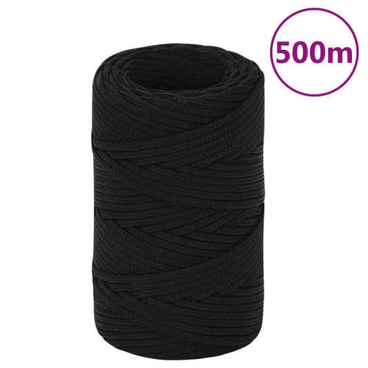 Arbeitsseil Schwarz 2 mm 500 m Polyester