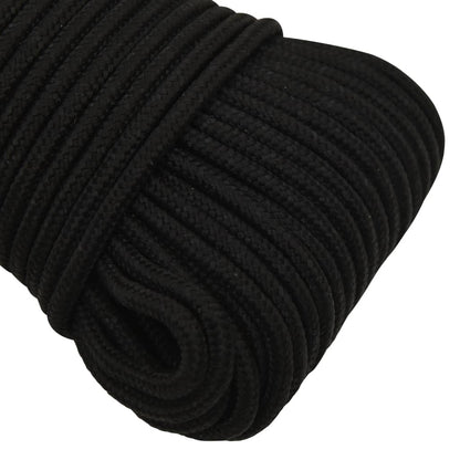 Arbeitsseil Schwarz 3 mm 50 m Polyester