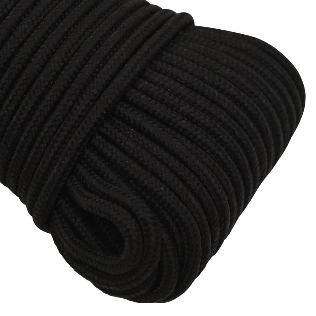 Arbeitsseil Schwarz 5 mm 100 m Polyester