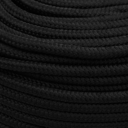 Arbeitsseil Schwarz 6 mm 100 m Polyester