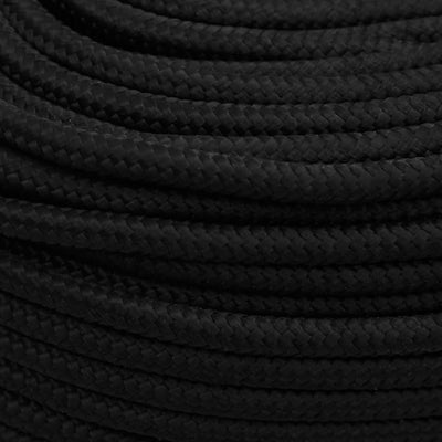 Arbeitsseil Schwarz 6 mm 500 m Polyester