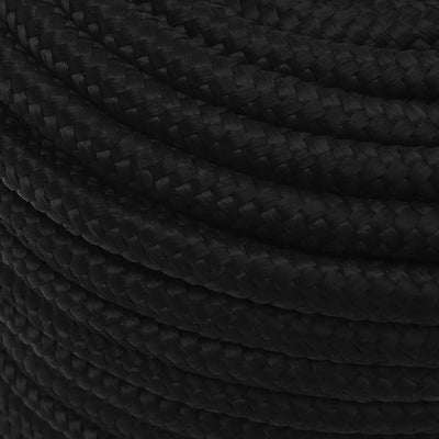 Arbeitsseil Schwarz 12 mm 25 m Polyester