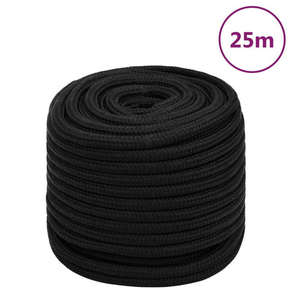 Arbeitsseil Schwarz 18 mm 25 m Polyester