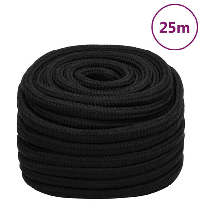 Arbeitsseil Schwarz 20 mm 25 m Polyester