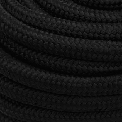 Arbeitsseil Schwarz 20 mm 50 m Polyester